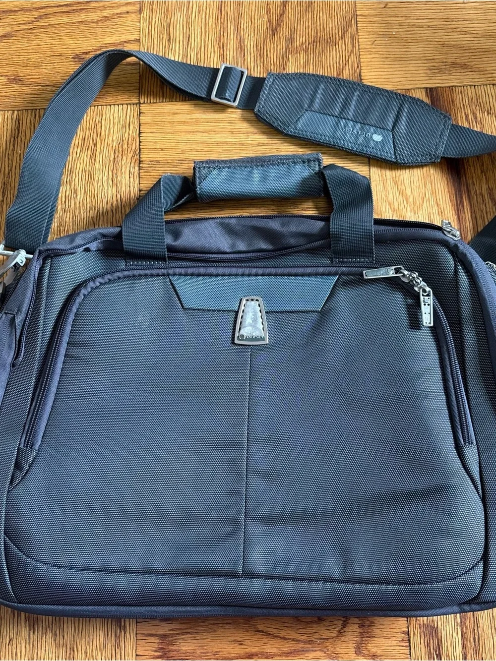 Delsey Grey Men's Laptop Briefcase - Durable Travel Bag